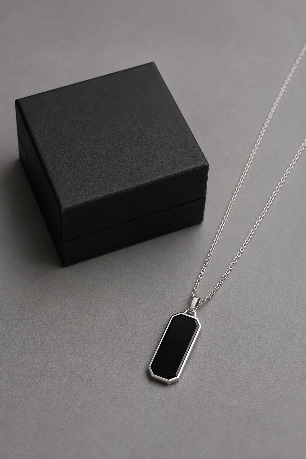 The Forged Black Tag Necklace